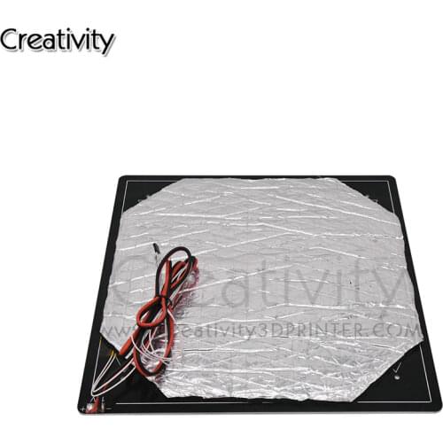 310*310*3.0mm 3D Printer Parts 1PCS black MK3 hotbed latest Aluminum heated bed for Hot-bed Support 12V 310*310*3.0mm 12V/24V
