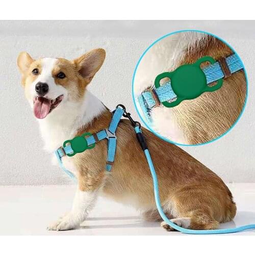 Protective Case For Airtags 2021 Tracking Silicone Case For dog Soft Anti-loss Apple Air tags Silicone Case Cover Hangable#p3