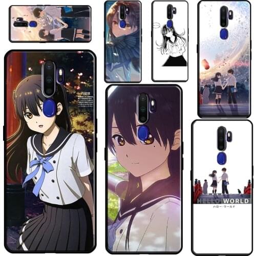 Hello World Anime Phone Case For OPPO A5 A9 A31 A53 2020 A52 A72 A15 A83 A91 A1K A5S Reno2 Z Find X2 X3 Pro