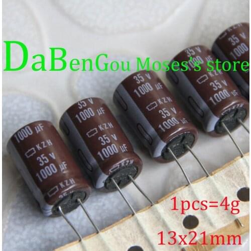 35v 1000uf +/- 20% Capacitance 100% Original New Capacitors NCC Audio Electrolytic Capacitor Radial 13x20mm