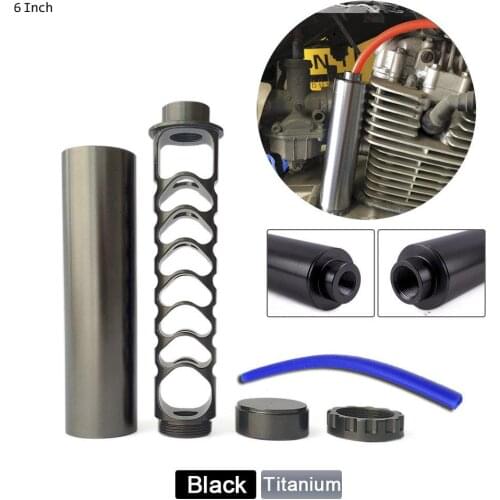 6 inch extension Spiral 1/2-28 or 5/8-24 Alloy Fuel Filter Single Core for NaPa 4003 WIX 24003 Solvent Motorcycle