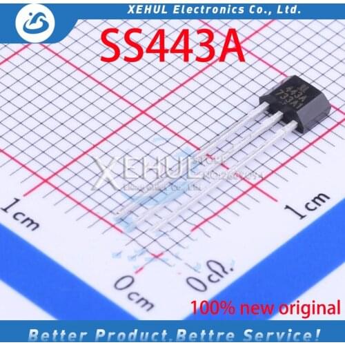 20pcs /100pcs HONEYWELL Switching Hall Sensor For Robot Control SS443R 443R SS443A 43A TO-92S 100% New Original