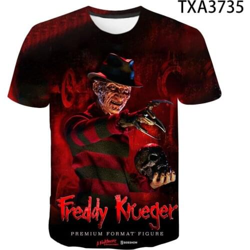 New Summer Terror Movie Fashion Men Women Children Gothic Horror 3D Printed T Shirt Streetwear Short Sleeve Casual Cool Tops