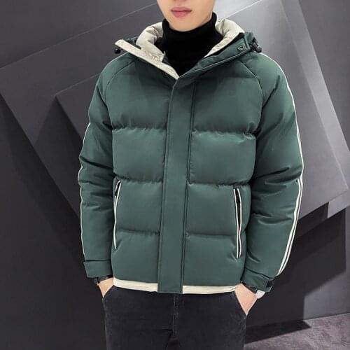 Hawaifish cotton-padded jacket 2021 Autumn and winter fashion youth coat high quality casual student menswear plus size 7XL 8XL