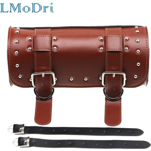 LMoDri New Style Universal Motorcycle PU Leather Saddlebag Saddle Bag Luggage Bag For Harley Yamaha Honda Suzuki Kawasaki