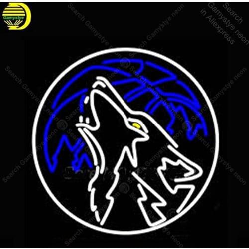 Neon light Signs The Wolf Neon Bulbs sign Lamp Handcraft restaurant Beer Sport club display neon Letrero Neons enseigne lumine