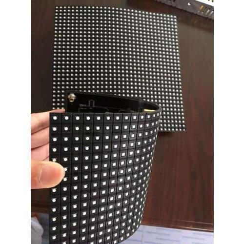 Wholesale 1pcs 32*16 512 Pixels Flexible LED Panel 3535SMD Addressable RGB Full Color Module MBI5124 driving IC Epistar chip