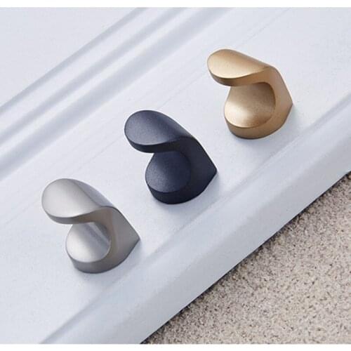 Single Hole Door Handles Knobs Cabinet Knobs For Door Accessories Drawer Furniture Cabinet Handle Hardware Zinc Alloy pulls
