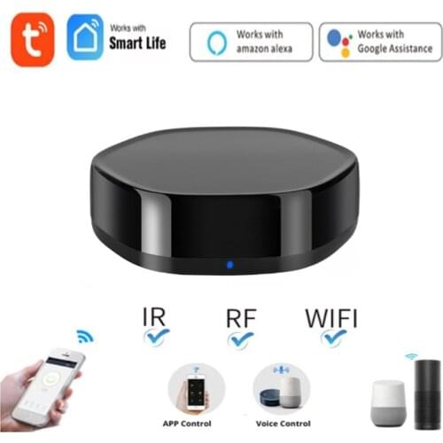 Tuya/Smart Life WiFi+RF+IR Smart Remote Controller RF Appliances Control Voice Control Work Via Alexa Google Home App Smart Home
