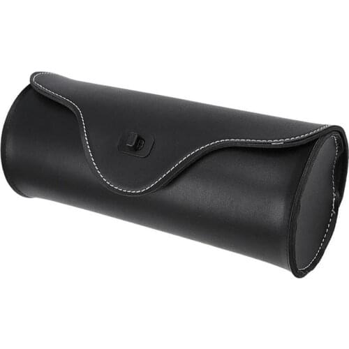 Universal Leather Motorcycle Tool Bag Fork Handlebar Saddlebag Roll Barrel Pouch Electric Motorcycle Front Rear Side Bag Luggage