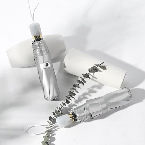 Silver Coating Paraguas Sun Mini Pocket Umbrella Windproof Folding Portable Umbrellas for Women Children