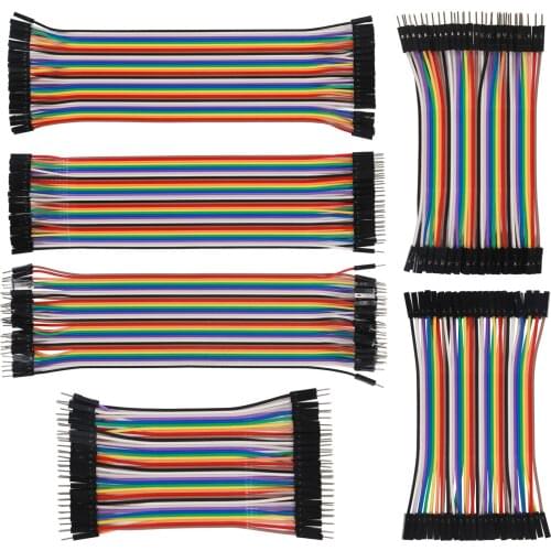 240pcs Jumper Wire Solderless Breadboard 10CM and 20CM Jumper Wire Solderless Breadboard Jumper Wires for Arduino Project
