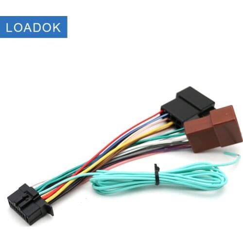 Car 16 Pin ISO Wiring Harness with Brake Cable Connector Adapter for Pioneer AVH-Z2050BT AVH-Z5050BT AVH-Z7050BT