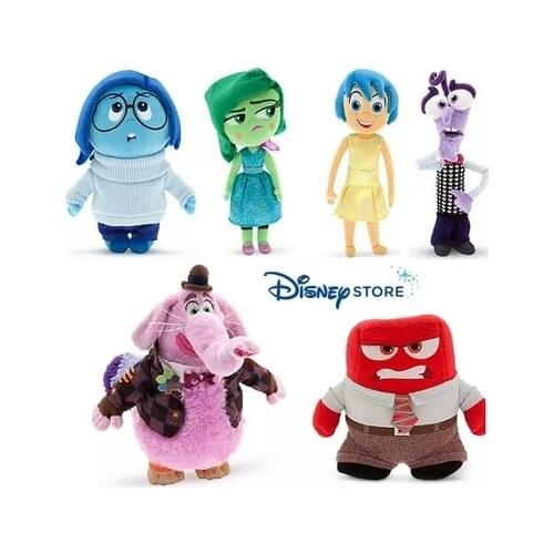 Free Shipping Disney Movie Inside Out Joy Sadness Anger Disgust Fear Riley Plush Toy Soft Stuffed Doll Gifts For Children