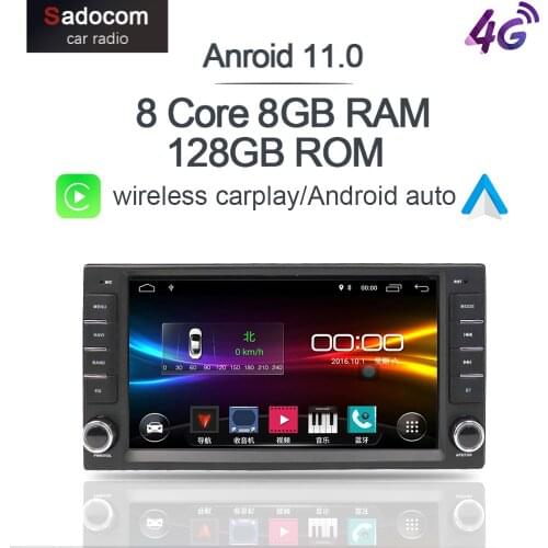 Carplay7" PX6 2 din Android 10.0 Car DVD player 128GB ROM 6GB Car radio autoradio For Toyota Corolla Vitz Echo VIOS HILUX Terios