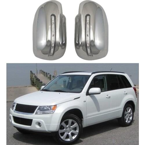 ABS Chrome plated door Rearview door mirror covers with Led For Suzuki Grand Vitara 2008-2014 Car accessories