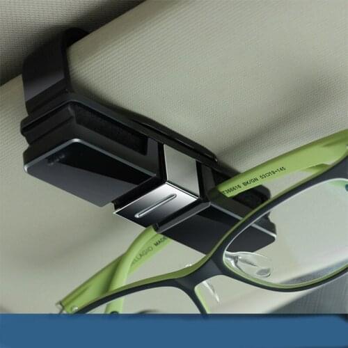 ABS Plastic Car Glasses Holder Case Muiti-purpose Cards Clip Sun Visor Clamp For BMW X1/X3X4X5/X6 1/2/3/5/7 Series car styling