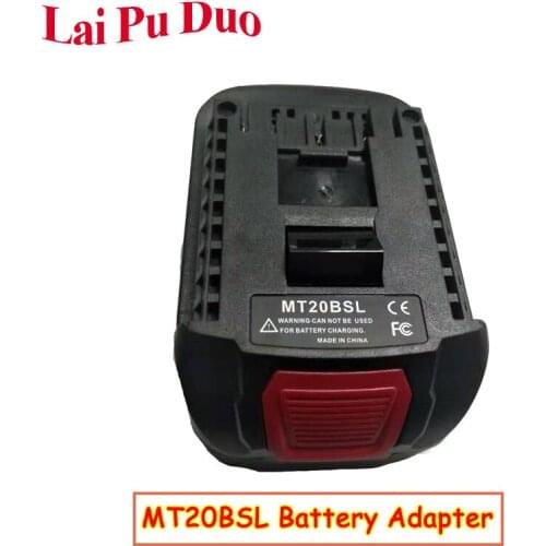 For Makita 18V Li-Ion Battery MT20BSL Converter Adapter BL1830 BL1860 BL1850 BL1840 BL1820 Used To for Bosch 18V Tool