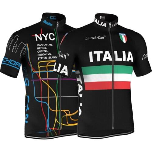 LairschDan New Italy Cycling Jersey Men Bicycle Shirts Maglia Ciclismo Uomo Summer Short Sleeve Mtb Bike Road Racing Clothes Man