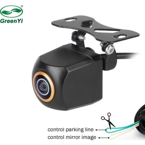 Greenyi 4 Pin MCCD CCD HD 1280x720P 170 Degree Golden Fisheye Lens Starlight Night Vision Vehicle Front Rear View Parking Camera