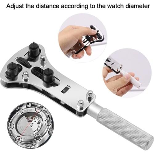 Watch Repair Tool Watch Case Opener Adjustable Screw Back Remover Wrench Repair Tool Watch Case Opener Wrench