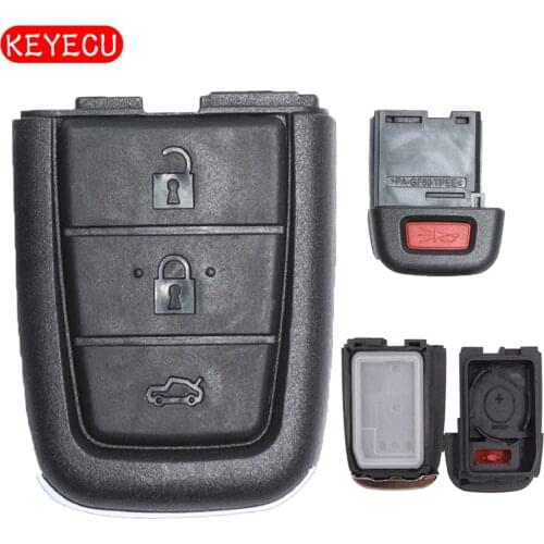 Keyecu Remote Key Shell Case 3+1 Button FOB for Pontiac G8 / Holden VE COMMODORE Omega Berlina Calais SS SV6 HSV GTS
