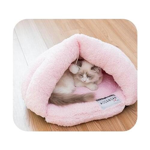 Sweet Warm Wool Ball Pet Mat Nest Pet Small Cat Kennel Bed Sofa Sleeping Soft Polar Fleece Bag House Puppy Cave Bed