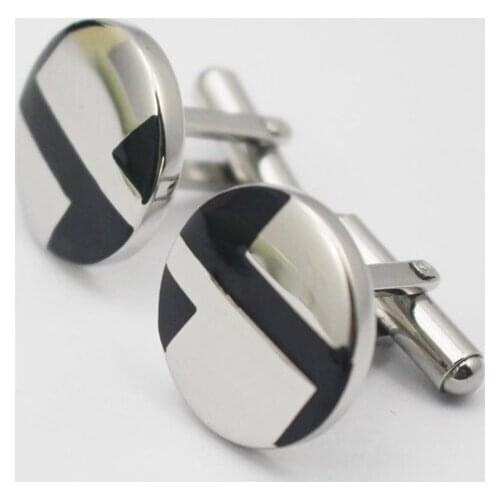 New Arrival Fashion Men Shirt Cufflinks Factory Design Stainless Steel Wedding Party Classical Grid Cufflinks