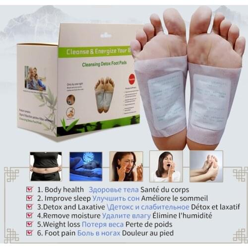 400PCS/lot Kinoki Detox Foot Patch Bamboo Pads With Adhersive Foot Care Tool Improve Sleep Slimming Foot sticker Health Care
