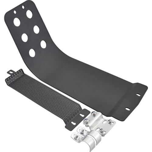 Motorcycle Skid Plate Engine Guard Skid Plate Shield w/ Cooler Cover Net Fits for TRIUMPH Thruxton 900 T100 T214 SE T120