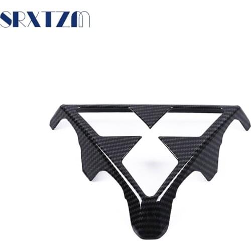 For Mitsubishi Eclipse Cross 2018 2019 Car Front Grill Centre Logo Frame Central Panel Sequin Cover Trim Sticker Car Accessories