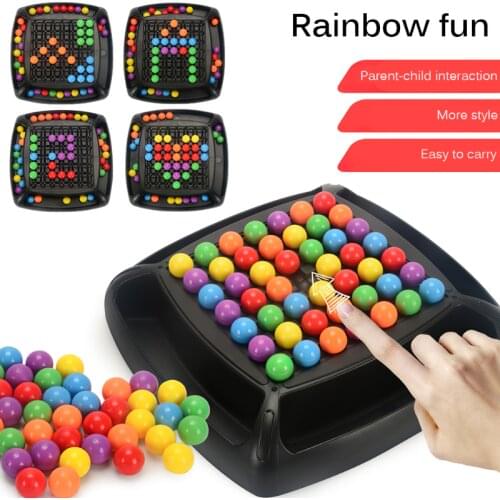 Childrens adult intelligence puzzle game rainbow ball achromatic board strategy game childrens early education gift