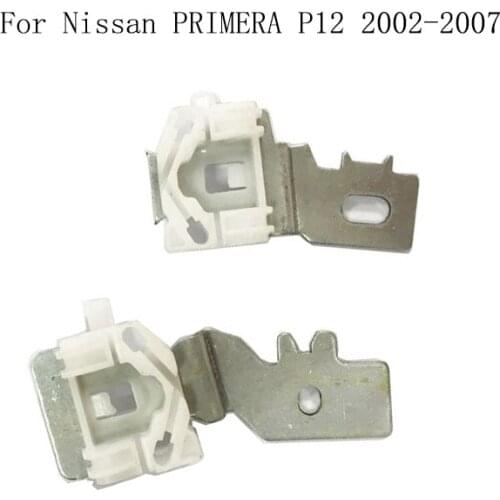 For Nissan PRIMERA P12 2002-2007 Power Electric Car Window Regulator Window Lifter Repair Clips Metal Slider Front Left