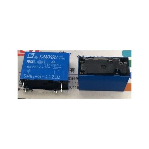 SMIH-S-112LM 12VDC 16A 250VAC DIP4 SANYON RELAY 1 From A ,New and original