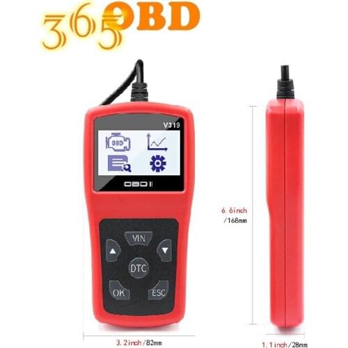 V319 Code reader obdii/eobd read/clean fault code obd obd2 v319 ELM327 Car Auto Diagnostic Tool obd2 Scanner VS ELM 327 V1.5
