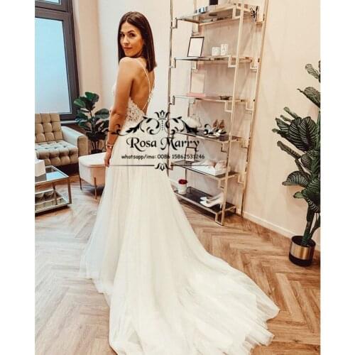 Sexy Backless Plus Size Boho Wedding Dresses 2020 Vestido De Novia Vintage Lace Cheap Greek Style Country Beach Bridal Gowns