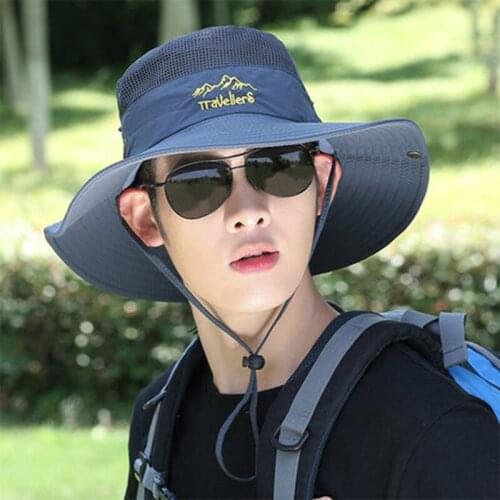 Hat Mens Summer Sun Hat Outdoor Breathable Sun Hat Mens Cycling Hat Fishermans Hat Mountaineering Fishing Sun Hat