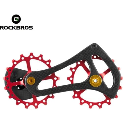 ROCKBROS Cycling Carbon Fiber Road Bike Bicycle Rear Derailleur Pulleys Wheel 11 Speed For Shimano 4600 4700 5700 5800 105 Group
