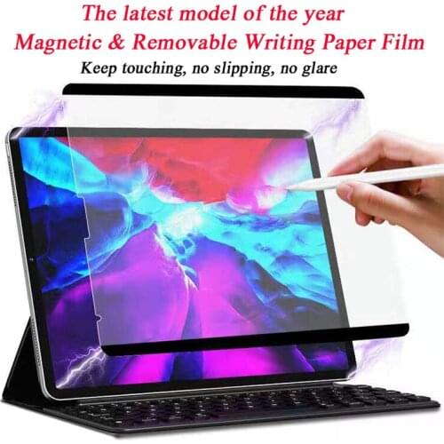 Magnetic Paper Like Screen Protector For iPad Pro 11 2021 M1 12.9 Air 4 10.9 10.2 10.5 9.7 PET Film Protectors For Wrtie Drawing