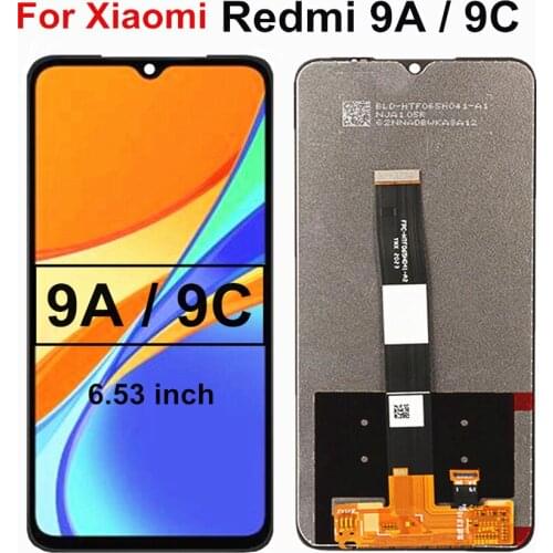 6.53 inch for Xiaomi Redmi 9A/ 9C M2006C3LG LCD Display Screen Touch Digitizer Assembly Replacement Repair