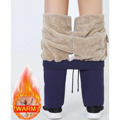 Winter Mens Casual Pants Men Plus Velvet Thick Warm Trousers Male Thickening Sweatpants High Quality Plus Size Brand Clothing