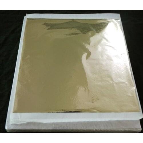 135 x 142 mm 500 Sheets Anti Oxidation Taiwan Champagne silver leaf - foil leaf for gilding home and furniture decoration