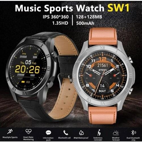 2021 Smart Watch Sports Android For Huawei Wristwatch SW1 Man Watches Fitness Bracelet 1.35HD For Samsung Galaxy Smartwatches