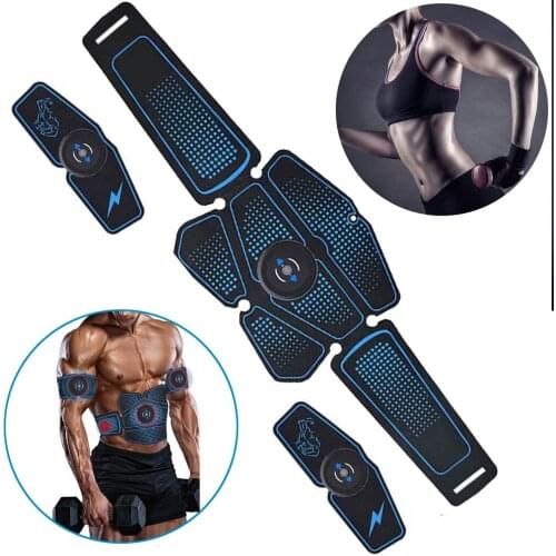 Rechargeable EMS Abdominal Electromagnetic Stimulation Of Muscles Trainer ABS Fitness Massager Gym Arm Abdomen Muscular Exercise