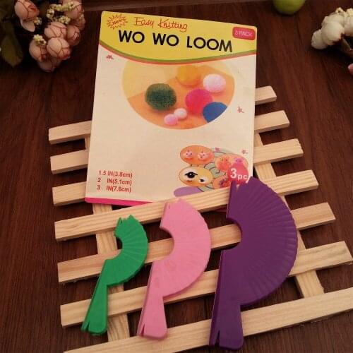 Free Shipping pisciform Fluff Ball Weaver Needle Craft Knitting Tool DIY 3 Size