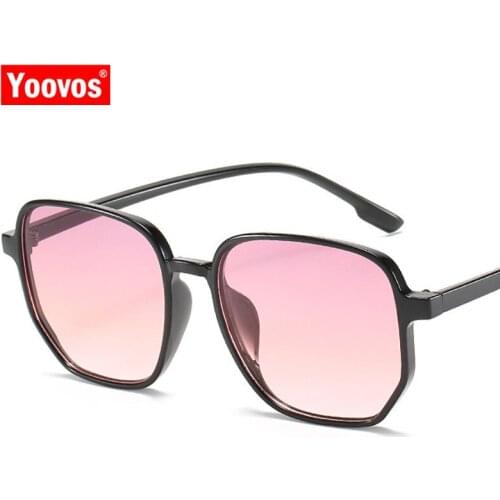 Yoovos Oversized Sunglasses Women Square Sun Glasses Women Big Frame Glasses For Women Brand Design Okulary Retro Gafas De Mujer