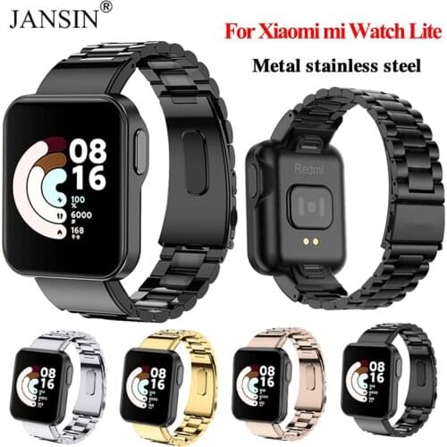 Stainless Steel Bracelet For Xiaomi mi Watch Lite Strap Metal Watchband For Xiaomi Mi Watch Lite Smartwatch Correa Wrist Bands