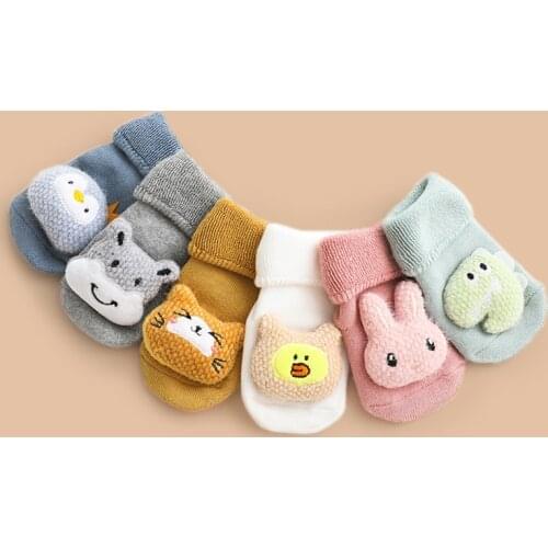 PatPat Baby / Toddler Cute Cartoon Animal Thermal Socks
