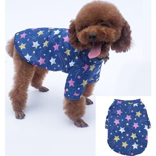 Cotton blue Dog Clothes Warm Cute Soft Durable Pullover Dog Pets Clothing Clothing Cat Sweater Classical hot Puppy Dog Accessory