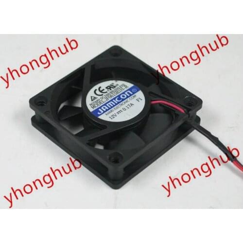 JAMICON JF0615B1H-R DC 12V 0.17A 2-wire 60x60x15mm Server Cooling Fan